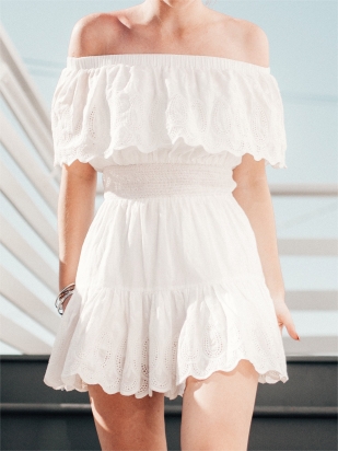 Off shoulder boho dress